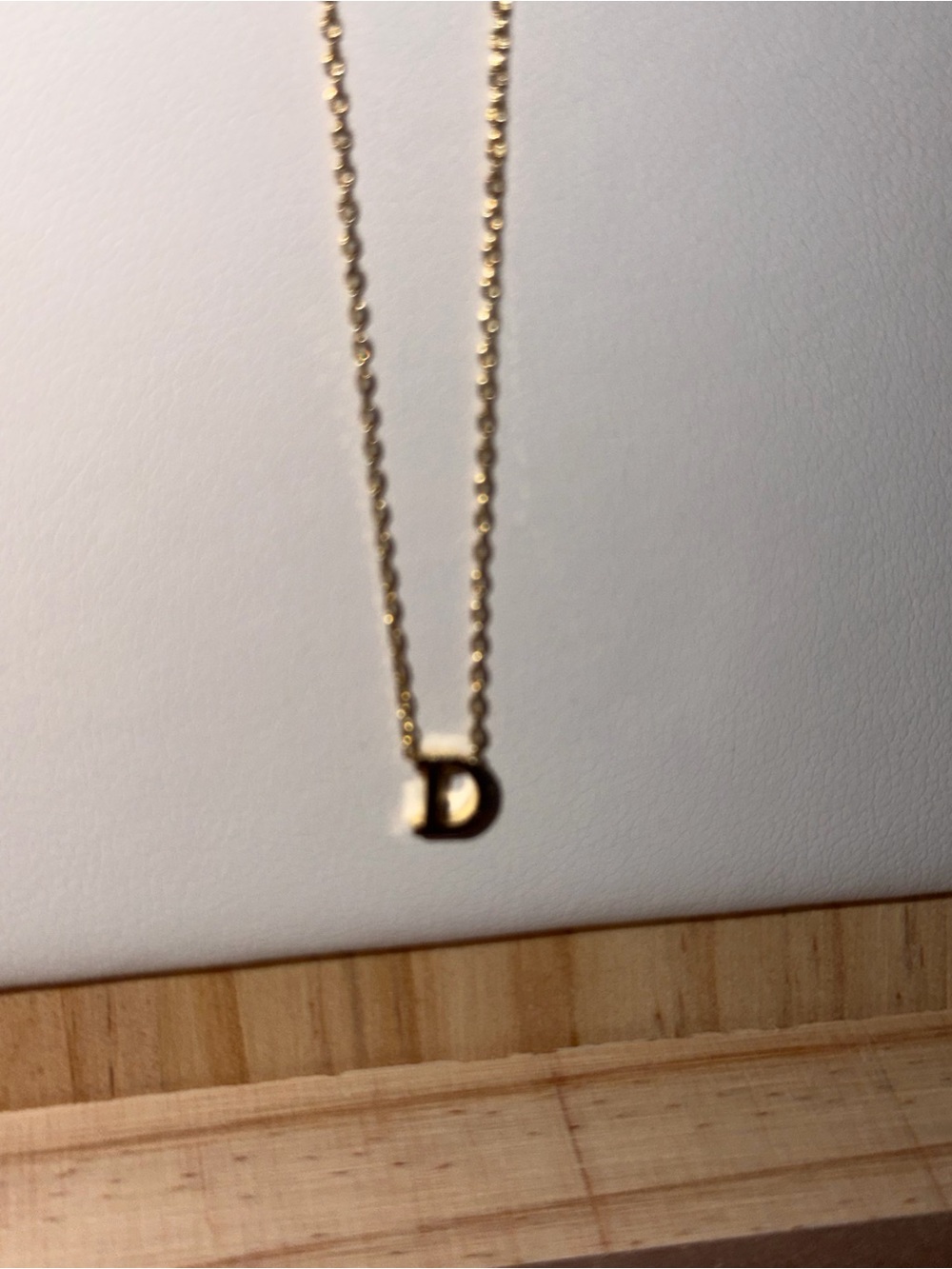 Gold Initial 'D' Necklace - Minimalist Women's Jewelry